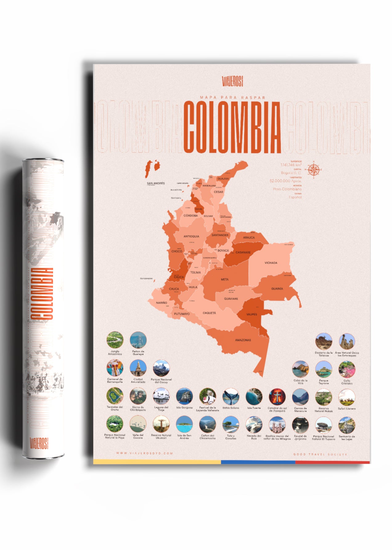 El Caminante: Mapa de Antioquia + 100 cosas que hacer en Antioquia + Mapa de Colombia