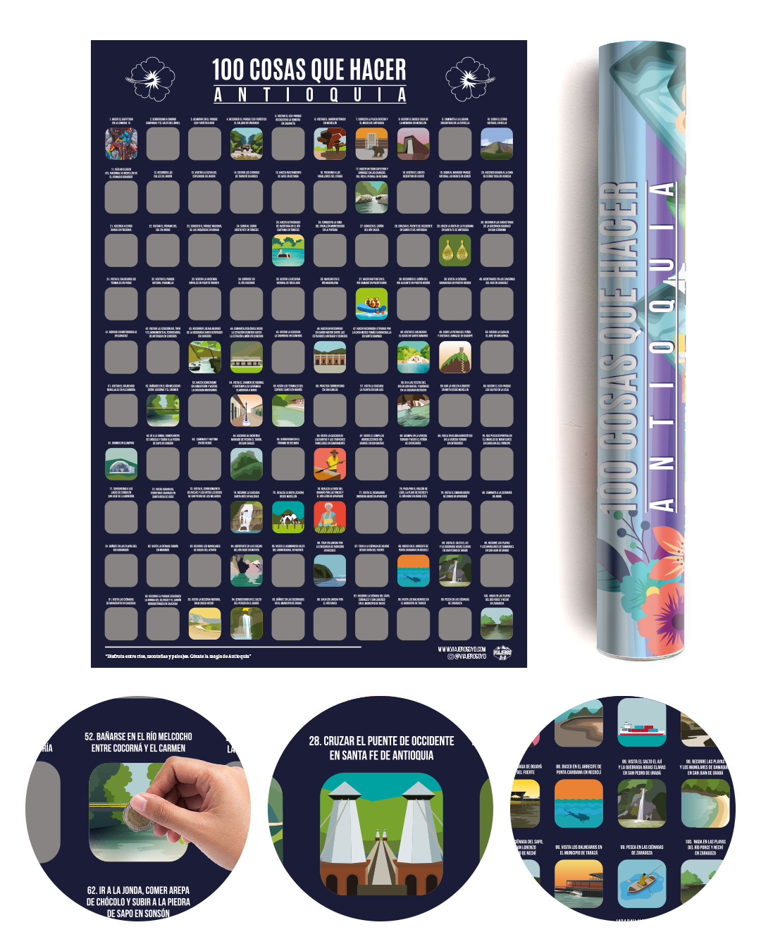 Poster 100 Cosas que hacer en Antioquia