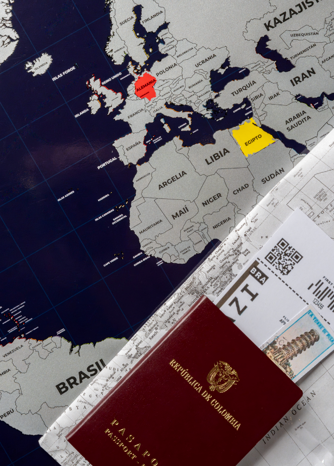 Mapamundi raspable para viajeros estuche alcancía