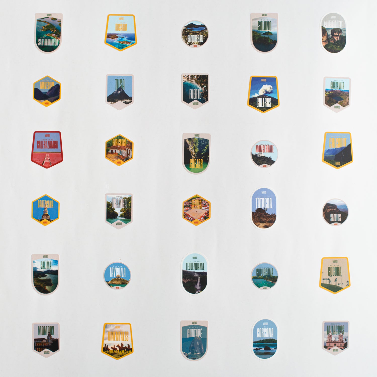Pack de Stickers lugares de Colombia x 30 🇨🇴