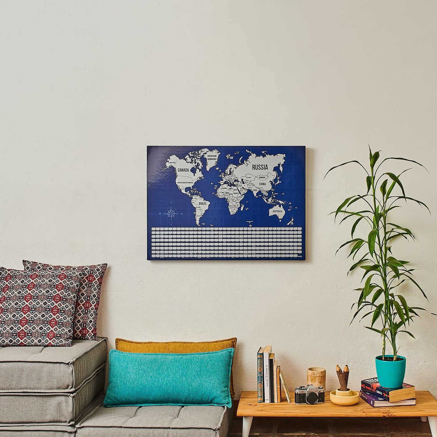 Combo Viajero: Mapa Colombia + Mapamundi Premium