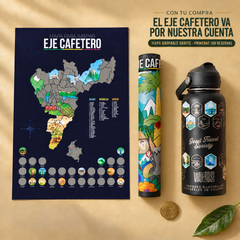 Termo de Parques Nacionales con mapa del Eje Cafetero gratis para las primeras 100 compras