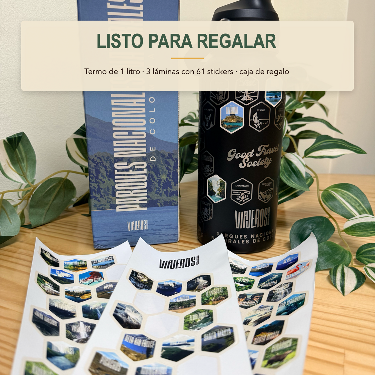 Kit del Termo de Parques Nacionales listo para regalar
