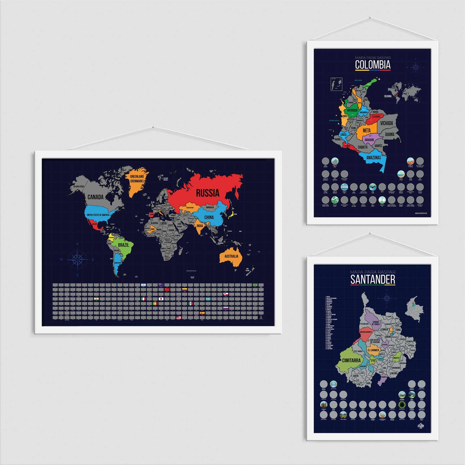 Mapa de Santander para Raspar