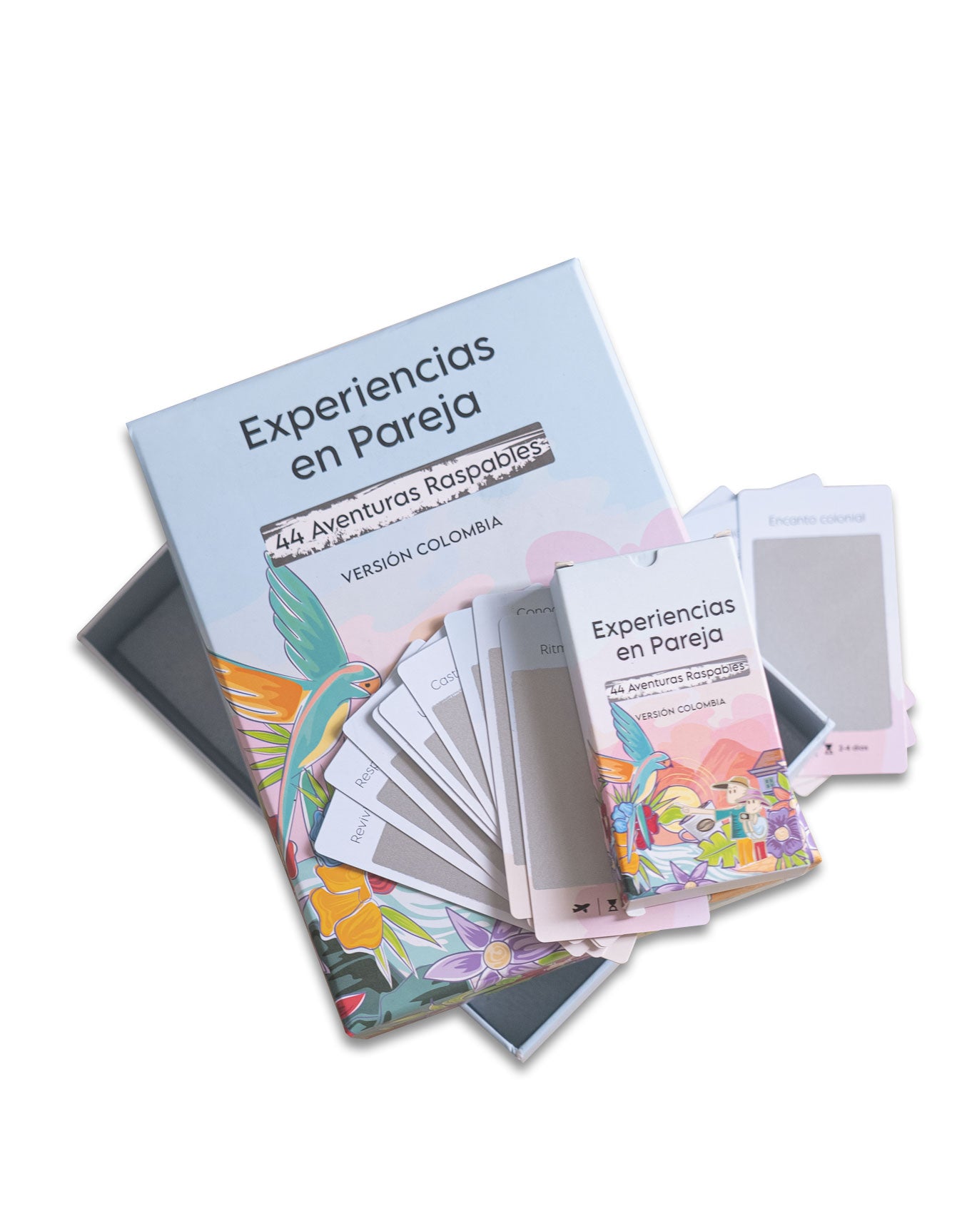 Experiencias en pareja: 44 Aventuras para raspar versión Colombia 🎁 regalo de lujo Viajeros DyD