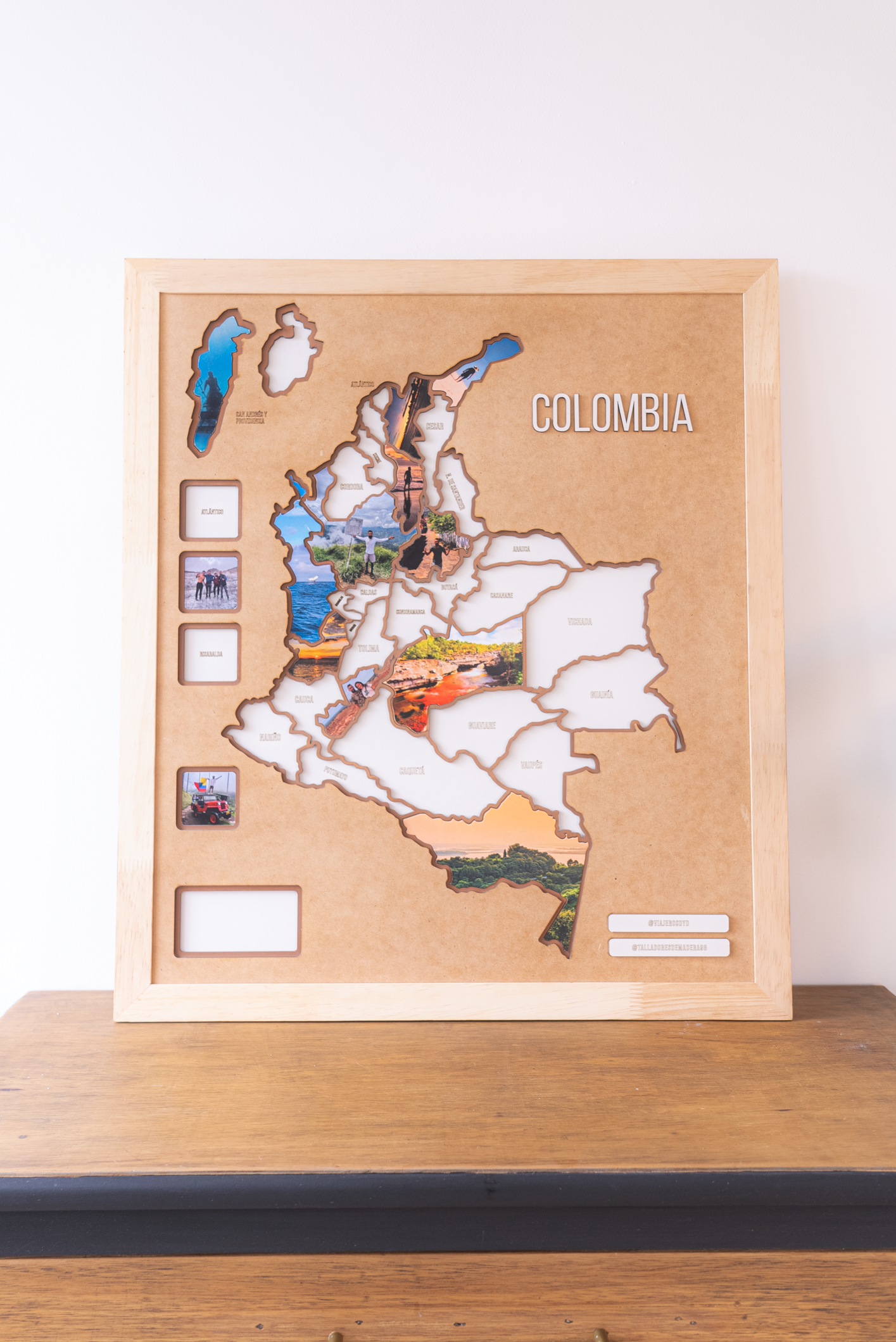 Mapa Fotográfico de lujo Colombia