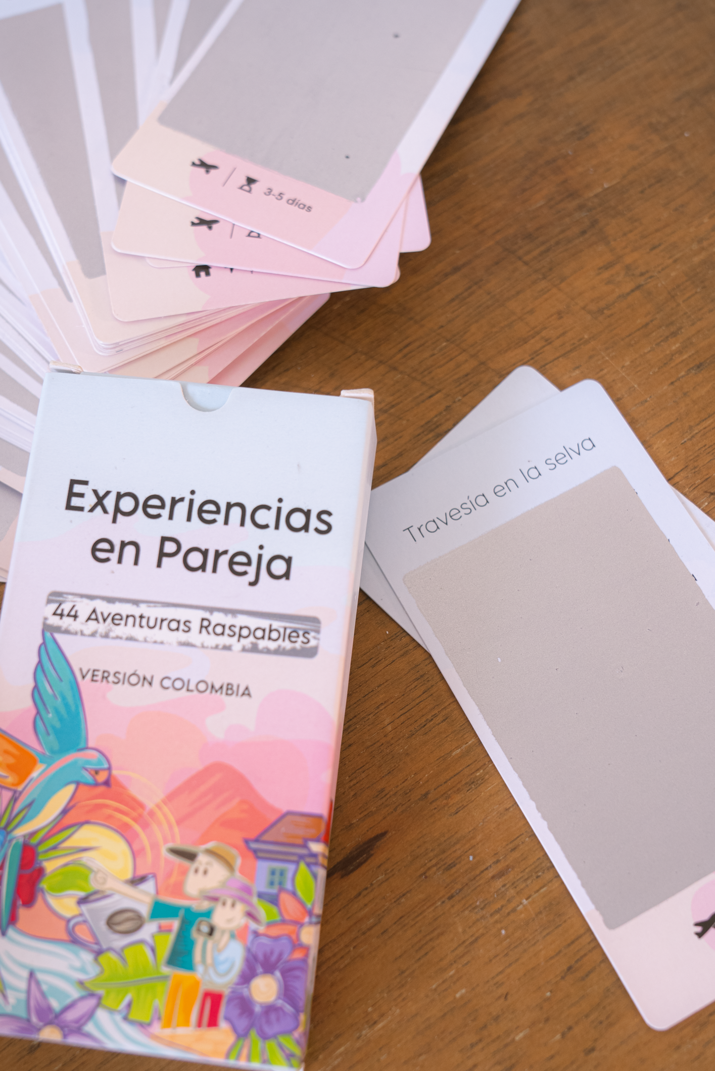 Experiencias en pareja: 44 Aventuras para raspar versión Colombia 🎁 regalo de lujo Viajeros DyD