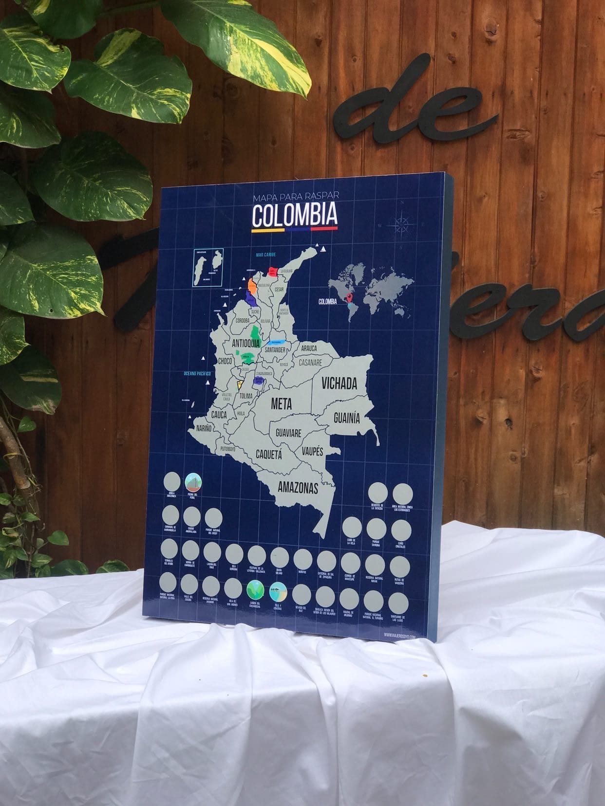 Mapa de Colombia para Raspar