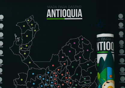 Mapa de Antioquia para Raspar