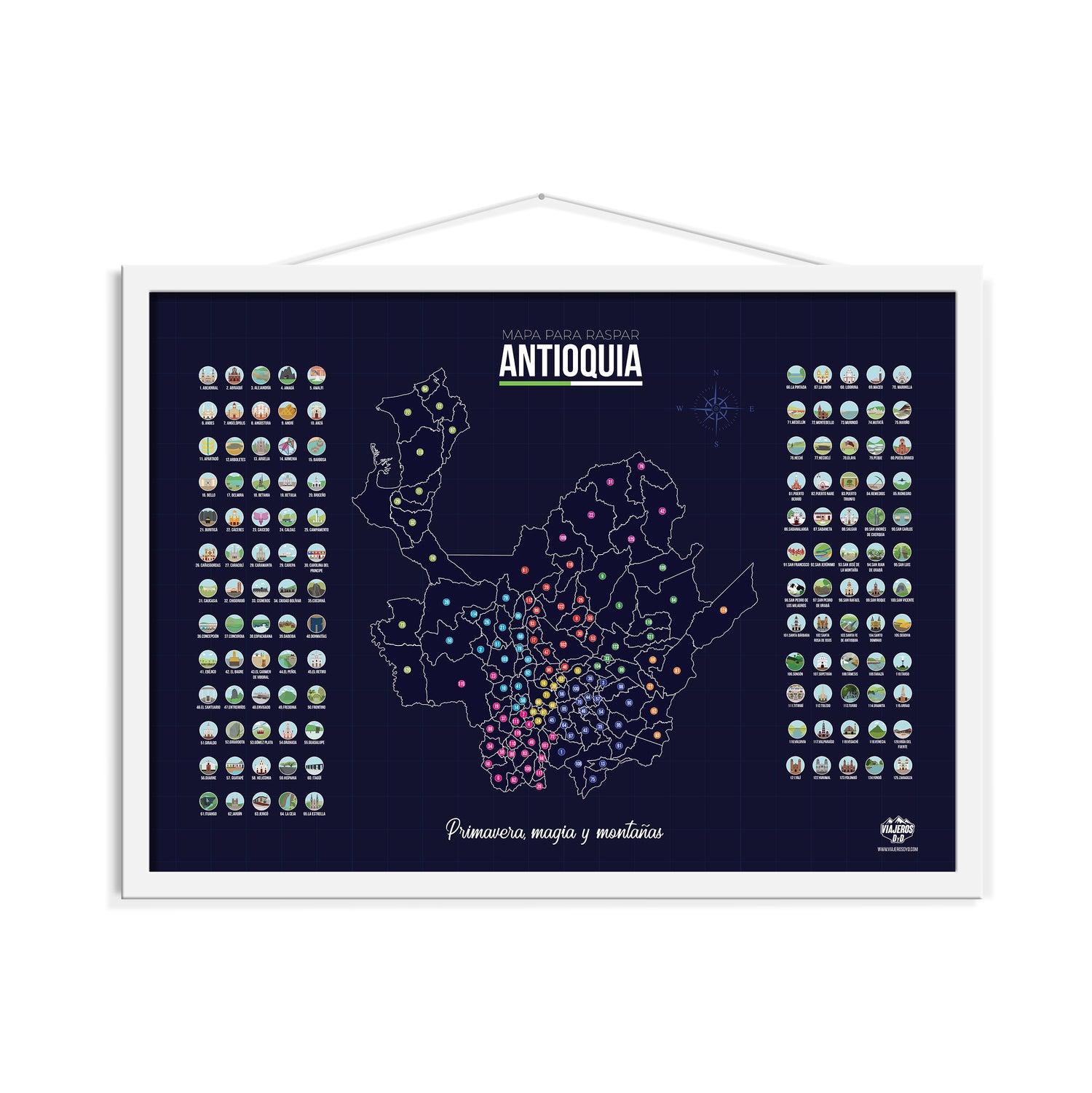 Mapa de Antioquia para Raspar