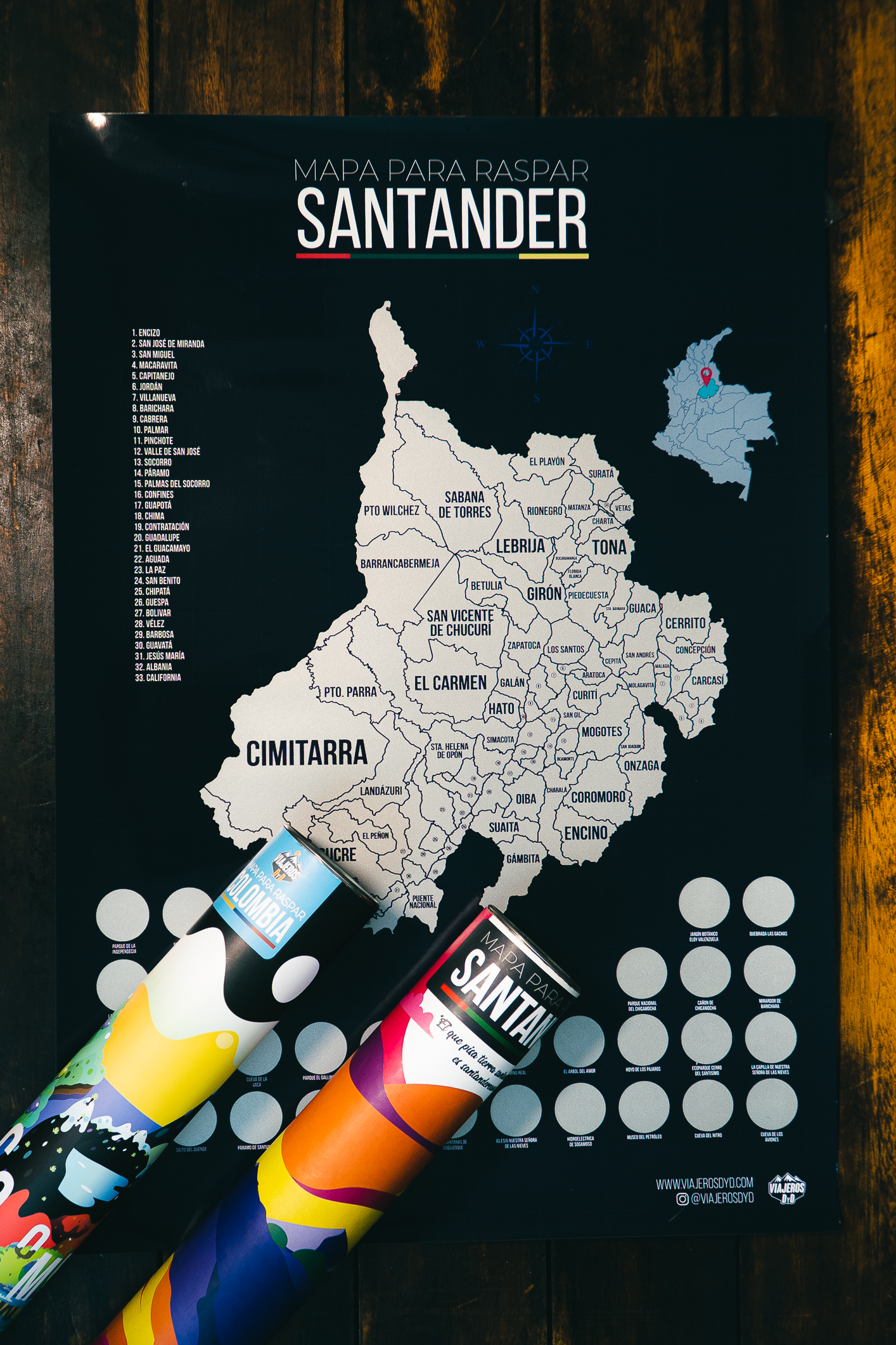 Mapa de Santander para Raspar