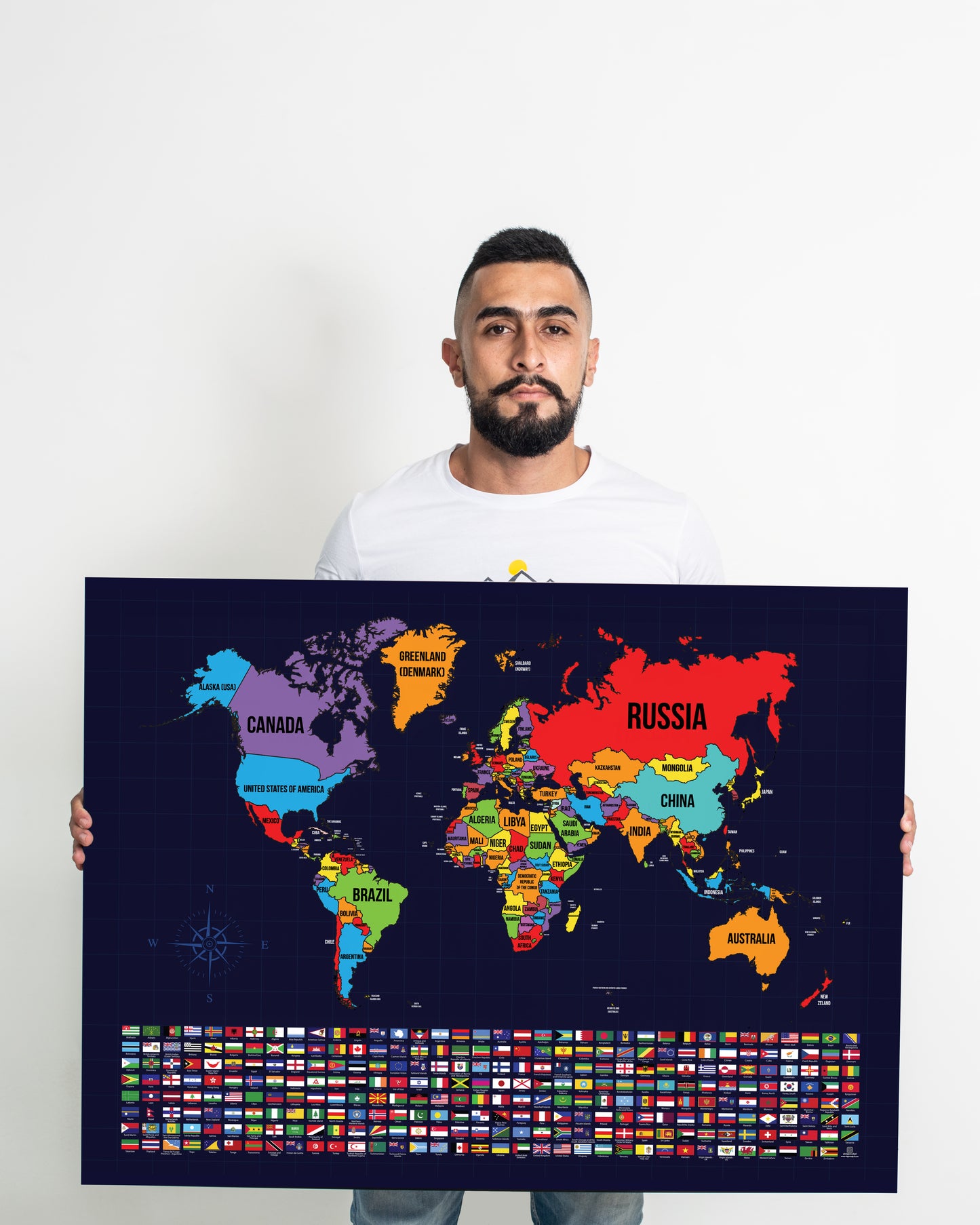 El Trotamundos: Mapa Colombia + Mapamundi + Poster 100 cosas Antes de Morir