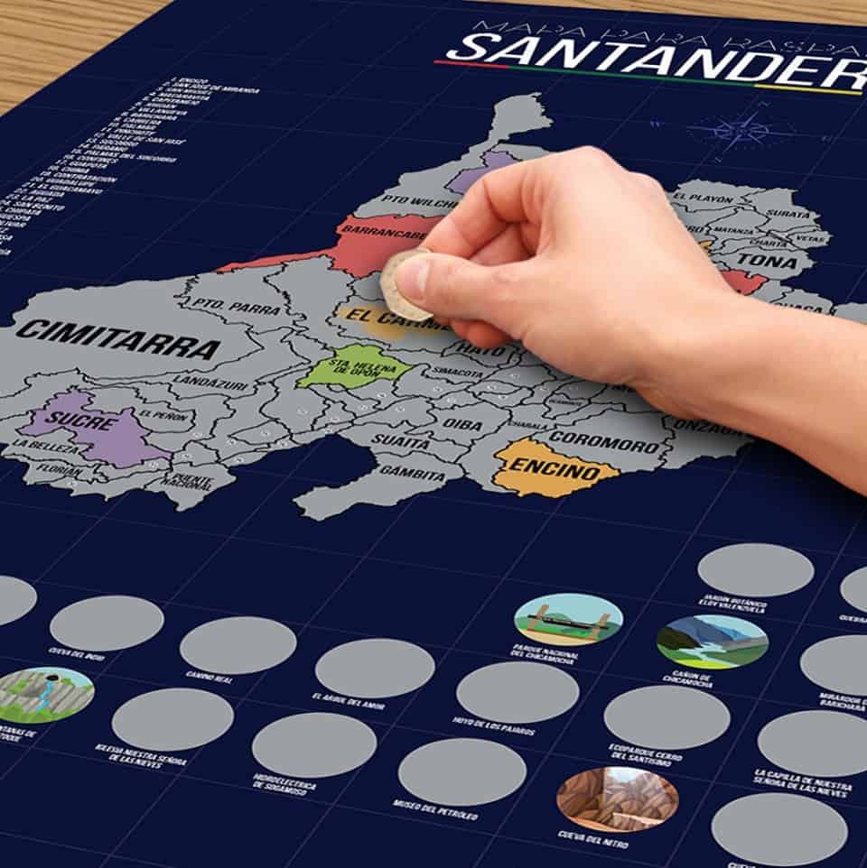 mapa de santander para raspar